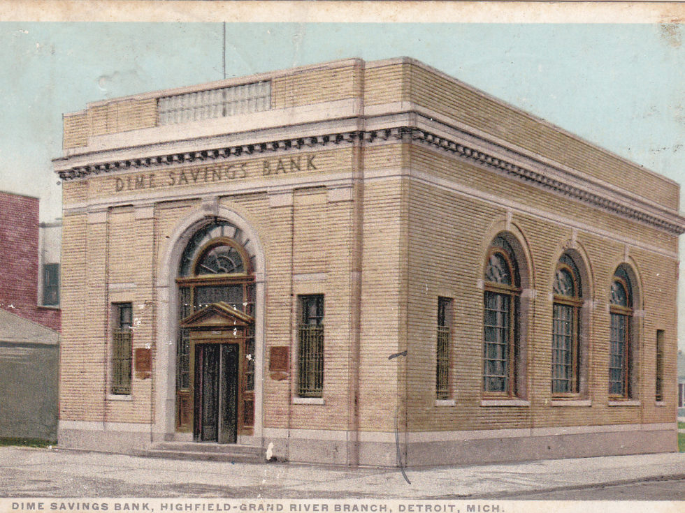 Dime Savings Bank Joy Rd Grand River Detroit Mi michigan genealogy