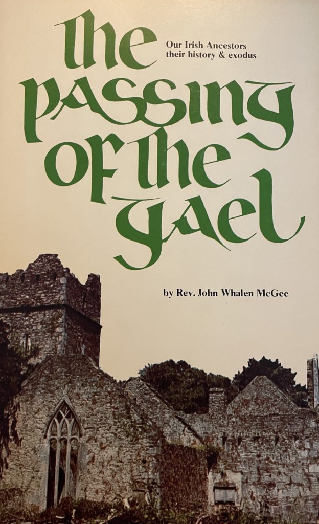 The Irish Immigration to Western Michigan - Book cover page - The Passing of The Gael